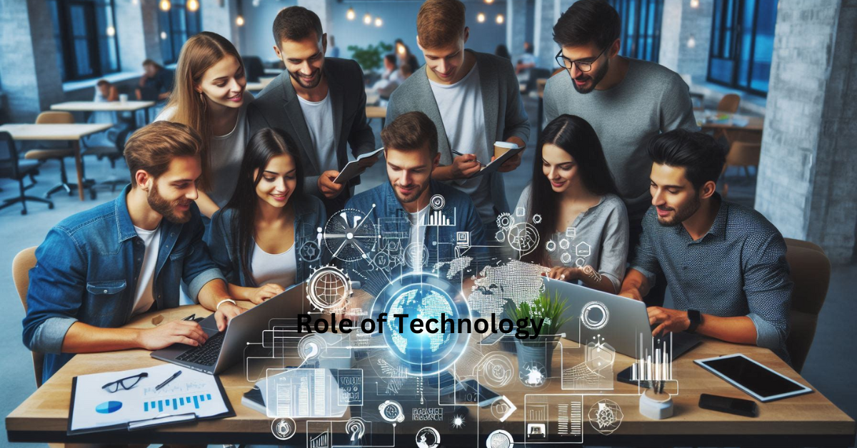 Modern technological devices, including laptops, tablets, and smartwatches, symbolizing the pervasive influence of technology, especially for entrepreneurs.