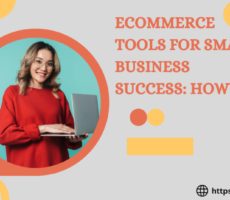 A girl using a laptop, focusing on eCommerce tools for small business success.