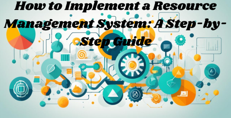 Abstract image depicting the efficient utilization and allocation of resources in a business setting through a resource management system, using various shapes and colors.